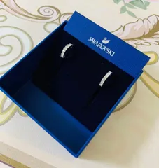 新品 スワロスキー Swarovski ミニフープピアス