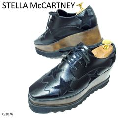 ステラマッカートニー 美品 エリス 厚底 ローファー レザー EU37