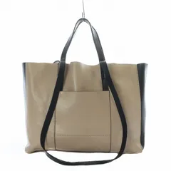 ジャンニキャリーニ GIANNI CHIARINI 2wayバッグ トート ハンド レザー バイカラー 黒 ブラック ピンクベージュ /RI ■OS