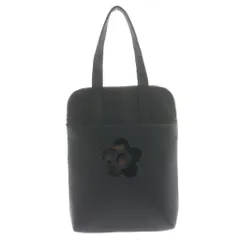 マリークワント MARY QUANT シンプルナイロンデイジー PCバッグ トート ビジネス 黒 ブラック /SS ■OS