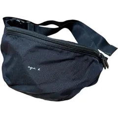 アニエスベー ボヤージュ　MS04-05 ナイロンボティバッグ　ウエストポーチ　ブラック