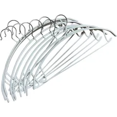 新生活　すべらないスチールハンガー　9本セット　おしゃれハンガー　白　頑丈　　白いインテリア