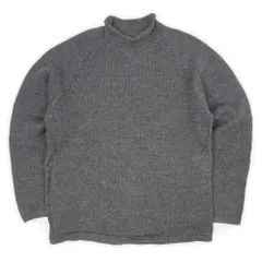 オールドギャップ OLD GAP 00s 2000年代 ロールネック ウールニット 無地 旧タグ 定番 USA ヴィンテージ アメリカ 古着 メンズ ニット・セーター チャコールグレー XL【中古】
