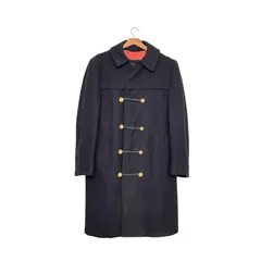 ロングコート｜No Brand（ノーブランド）｜ミリタリー由来の無骨な佇まい｜ネイビー（紺）｜メンズXLサイズ相当