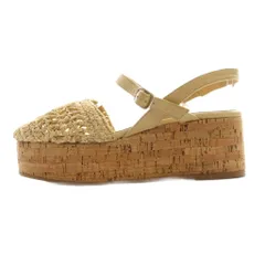 ペリーコ PELLICO サニー SUNNY メッシュコルクウェッジサンダル 37 ベージュ /SS ■OS