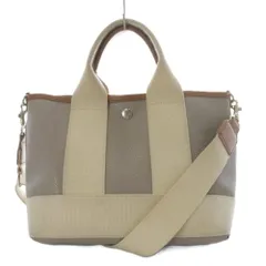 ブレストプカピ Breath TOPKAPI レザーキャンバス トートバッグ 2WAYバッグ ショルダーバッグ 斜め掛け グレー /YO18