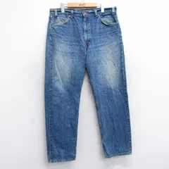 W38/古着 リーバイス Levis 505 メンズ 00年代 00s ヒゲ コットン 紺 デニム 25nov20