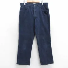 W34/古着 リーバイス Levis 519 コーデュロイ パンツ メンズ 80年代 80s USA製 タロン 紺【spe】 25nov20