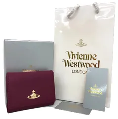 Vivienne Westwood　ヴィヴィアンウエストウッド三つ折り財布　913VW106 BURGUNDY