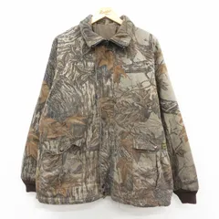 XL/古着 長袖 ハンティング ジャケット メンズ 90年代 90s リアルツリー ラグラン 大きいサイズ USA製 ベージュ系他 内側キルティング 25nov20