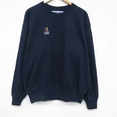 L/古着 チャンピオン champion 長袖 スウェット メンズ 00年代 00s DENNIS クルーネック 紺 25nov20