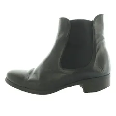 ファビオルスコーニ FABIO RUSCONI サイドゴアブーツ ショート レザー 38 黒 ブラック /SS ■OS