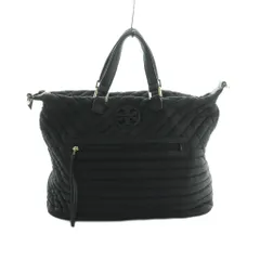 トリーバーチ TORY BURCH キルティングトートバッグ 黒 ブラック /MI ■OS