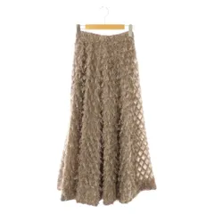 スナイデル SNIDEL 23AW ジャガードフレアスカート ロング 0 ベージュ SWFS235136 /NR ■OS ■SH