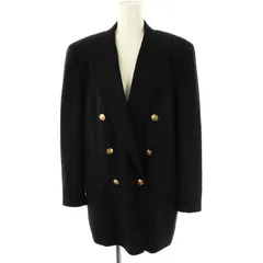 アクアスキュータム AQUASCUTUM 金ボタン テーラードジャケット ダブル ウール 11 紺 /MI ■OS ■GY09
