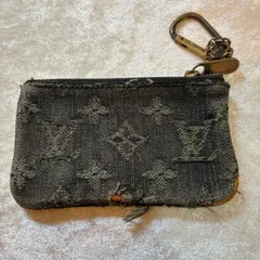 ルイヴィトン　Louis Vuitton　モノグラム　デニム　ポシェットクレ　キーリング付きコインケース