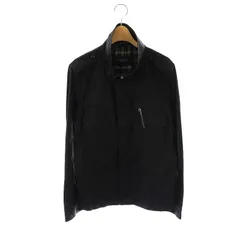 バーバリーブラックレーベル BURBERRY BLACK LABEL ナイロン ミリタリージャケット ジップアップ M 黒 /CX ■OS ■GY14