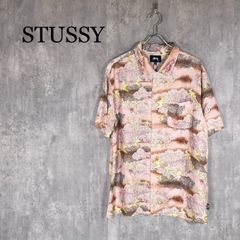 stussy ステューシー シャツ L 半袖 総柄 アロハシャツ 開襟 - メルカリ
