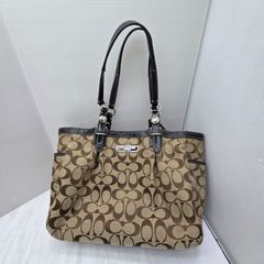 新品未使用 COACH シグネチャー トートバッグ F15146 茶 A4 - メルカリ