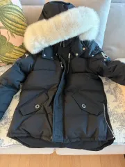 MOOSE KNUCKLES ムースナックルズ ダウン ブラック + 白ファー M サイズ