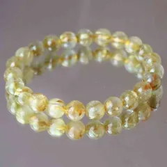ゴールドルチルクォーツ ルチルクォーツ ブレスレット 8 mm パワーストーン ブレスレット メンズ レディース 天然石 数珠 母の日