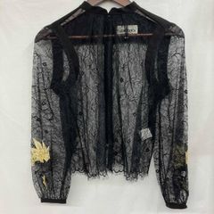 新品タグ付き✨【ノアールリビエール】シルク混 レース 長袖ブラウス 