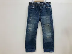 DOUBLE RL RRL ダブルアールエル made in USA JAPAN WOVEN SELVEDGE DENIM ダメージリメイクデニム ダメージジーンズ 34 通年