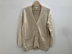 DEMYLEE 長袖綿カーディガン 綿ニットカーディガン 綿カーデ カーディガン ベージュ XS 春