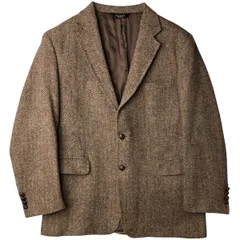 古着 ジョスエーバンク JOS.A.BANK Harris Tweed ハリスツイード カラーネップ ヘリンボーン ウールテーラードジャケット/eaa605583