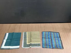 メンズ　ハンカチ　3枚セット　正方形