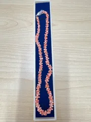 珊瑚　ネックレス　シルバー　サンゴ