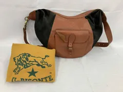 IL BISONTEイルビゾンテ/ショルダーバッグ/レザーバッグ/ブラウン＆ブラック