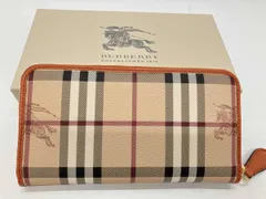 BURBERRY バーバリー 小銭入れ付き長財布 ラウンドファスナー ベージュ ノバチェック ユニセックス