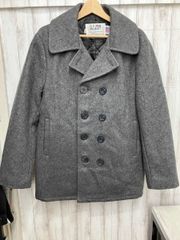 Schott 米国製 P クレイジーパターンメルトンピーコート ショット Schott 未着用 N.Y.C（ショット） メルトン ウール ピーコート Pコート Schott ジャケット・アウター