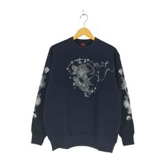 VETEMENTS(ヴェトモン) 21SS Tribal L/S  T-shirt トライバル 刺繍 長袖 カットソー  ロンT メンズ import：S 【中古】【ブランド古着バズストア】 ヴェトモン VETEMENTS 21SS Tribal L/S T-shirt トライバル 刺繍 長袖