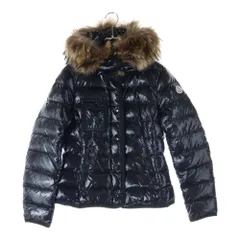 MONCLER (モンクレール) ARMOISE GIUBBOTTO アルモワーズ ファーダウンジャケット ジップアップ ブラック 3209345937