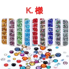 K . 様】　高分子ストーン　ミルキーストーン　デコストーン　デコうちわ　ラインストーン