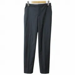 グリーンレーベルリラクシング ユナイテッドアローズ green label relaxing WORK TRIP OUTFITS TW/PU トロピカル ノータック パンツ スラックス テーパード ウール混 M 黒 ブラック ■GY14 X