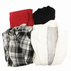 グレイル GRL 他 ニットスカート コート フレアスカート ニット まとめ 4点セット ロング ショート丈 プルオーバー S M L 黒 ブラック 他 /GV