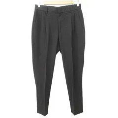 B&Y ユナイテッドアローズ BEAUTY&YOUTH ビューティー&ユース 美品 ツイル 2P ワイド テーパード パンツ スラックス カジュアル ビジネス S 黒 ブラック