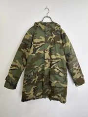 S00091　URBAN RESEARCH DOORS｜カモフラ中綿コート｜Cカモフラ｜カーキ｜ブラウン｜ベージュ｜Y2K｜90S｜古着｜アメカジ｜一点物｜ヴィンテージ｜フォロー割｜今期トレンド｜メンズ｜Mサイズ｜ミリタリー｜防寒
