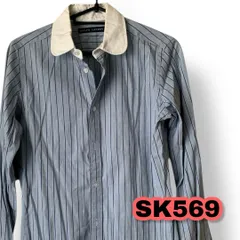 Polo Ralph Lauren(ポロ ラルフローレン)　ストライプ柄シャツ 青色 11サイズ メンズトップス　管理SK569