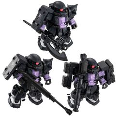ガンダムコンバージ 黒い三連星 ザク2 リペイント デカールの追加