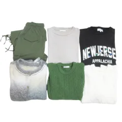 MONO-MART クラフトスタンダードブティック 他 6点セット おまとめ Mサイズ Tシャツ ニット カーディガン パンツ 半袖 長袖 マルチカラー MMT X