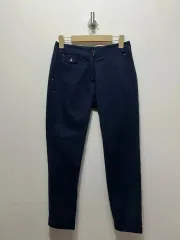 レディース ネイビー コットン パンツ M