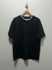 トミーヒルフィガー ブラック 半袖 Tシャツ XL