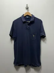 POLO RALPH LAUREN ネイビー 半袖 カラーTシャツ XL 90s