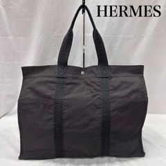 エルメス アカプルコ カバスMM ナイロン トートバッグ ハンドバッグ 黒