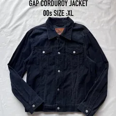 GAP ギャップ　コーデュロイジャケット　トラッカージャケット　ブラック　XLサイズ　00s