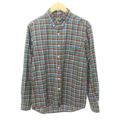 エクストララージ X-LARGE 美品 チェック シャツ ボタンダウン 長袖 薄手 Mサイズ マルチカラー